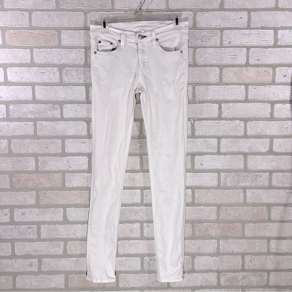 Rag & bone Skimny Jeans in Bright White Size 26 - Picture 3 of 10